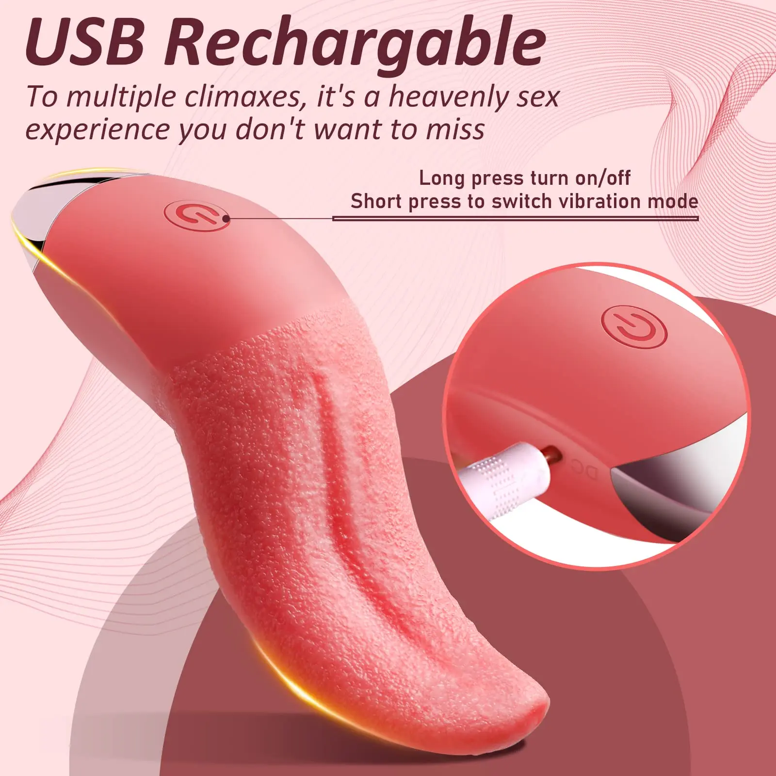 Verwarmde Tong Vibrator - 10 Standen - Afbeelding 2